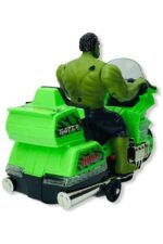⁦دراجة Hulk الخضراء – مع أصوات وضوء وميزة Bump & Go⁩ - الصورة ⁦2⁩